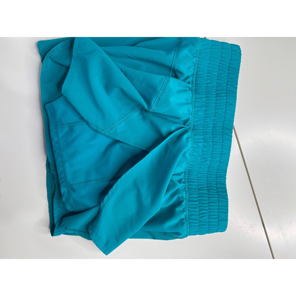 90 Degree by Reflex Women Teal Lightstream Love and Flutter Shorts Size Small - Picture 5 of 5